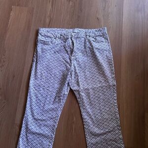 Women's Patterned Capris - Geometric Prints ~ size 14